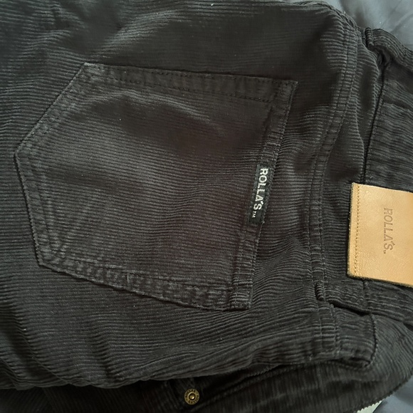 Rollas Relaxo Black Corduroy Pant - Picture 4 of 7